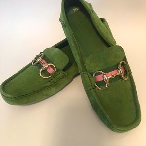 Gucci luscious suede driving loafers